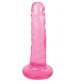 Розовый фаллоимитатор Slim Stick Dildo - 15,2 см.