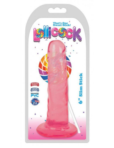 Розовый фаллоимитатор Slim Stick Dildo - 15,2 см.