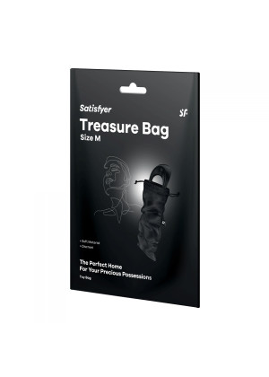 Черный мешочек для хранения игрушек Treasure Bag M