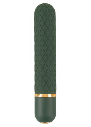 Зеленый мини-вибратор Luxurious Bullet Vibrator - 12,6 см.