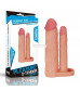 Телесная насадка для двойного проникновения Add 2 Pleasure X Tender Double Penis Sleeve - 20 см.