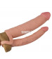 Телесная насадка для двойного проникновения Add 2 Pleasure X Tender Double Penis Sleeve - 20 см.