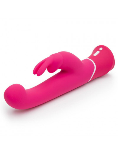 Розовый вибратор-кролик G-Spot Rechargeable Rabbit Vibrator - 24,1 см.