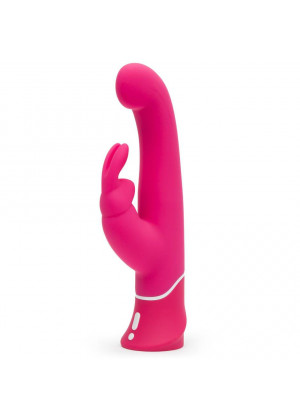 Розовый вибратор-кролик G-Spot Rechargeable Rabbit Vibrator - 24,1 см.