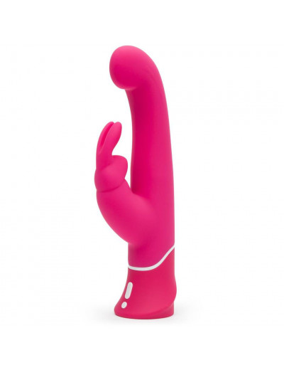 Розовый вибратор-кролик G-Spot Rechargeable Rabbit Vibrator - 24,1 см.