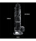 Прозрачный фаллоимитатор Flawless Clear Dildo 7.5 - 19 см.