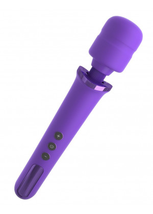 Фиолетовый вибромассажер Rechargeable Power Wand