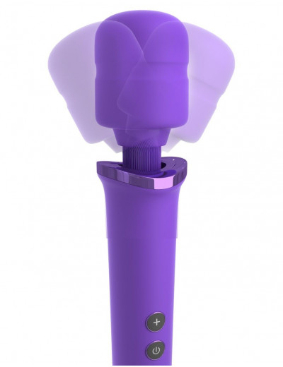 Фиолетовый вибромассажер Rechargeable Power Wand