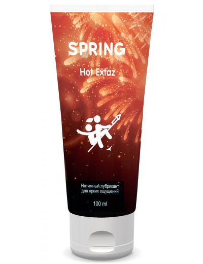 Согревающий интимный лубрикант Spring Hot Extaz - 100 мл.