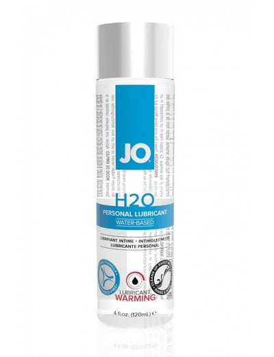 Возбуждающий лубрикант на водной основе JO Personal Lubricant H2O Warming - 120 мл.