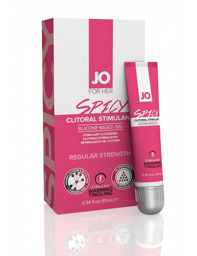 Возбуждающий гель для клитора сильного действия JO SPICY CLITORAL GEL - 10 мл.