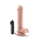 Телесный вибратор-реалистик Dr. James 9 Inch Vibrating Cock - 22,8 см.