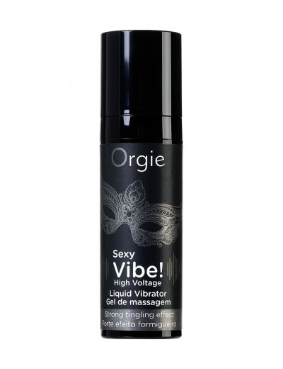 Гель для массажа ORGIE Sexy Vibe High Voltage с эффектом вибрации - 15 мл.