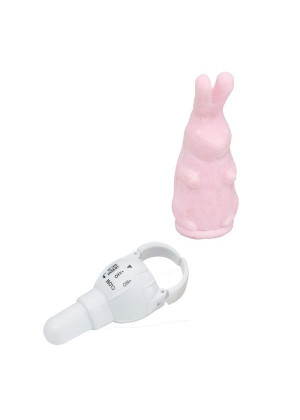 Розовый виброзайчик 4PLAY FINGER RING VIBE RABBIT PINK