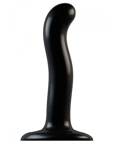 Черный фаллоимитатор-насадка Strap-On-Me P G spot Dildo size S - 16,4 см.