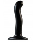 Черный фаллоимитатор-насадка Strap-On-Me P G spot Dildo size S - 16,4 см.