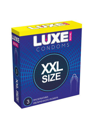 Презервативы увеличенного размера LUXE Royal XXL Size - 3 шт.