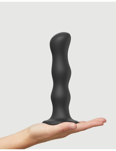 Черная насадка Strap-On-Me Dildo Geisha Balls size XL