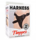 Чёрные трусики с плугом HARNESS Trapper - размер M-XL