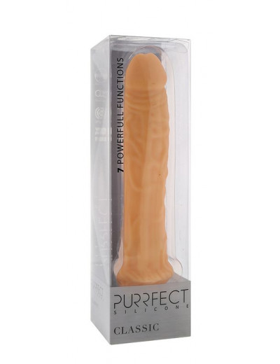 Телесный вибратор-реалистик PURRFECT SILICONE CLASSIC 8.5INCH - 21,5 см.