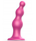 Розовая насадка Strap-On-Me Dildo Plug Beads size S