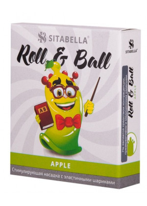 Стимулирующий презерватив-насадка Roll   Ball Apple