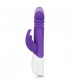 Фиолетовый пульсирующий вибромассажер G-Spot Thrusting Rabbit - 24 см.