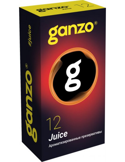 Ароматизированные презервативы Ganzo Juice - 12 шт.