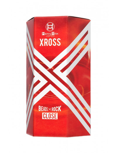 Прозрачный мастурбатор MensMax Xross Beads х Rock Close