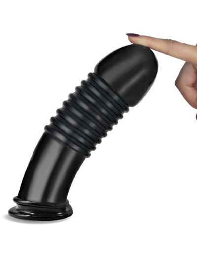 Черная анальная втулка 8 King Sized Anal Bumper - 22,5 см.