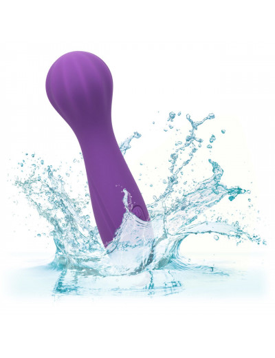 Фиолетовый вибромассажер Stella Liquid Silicone “O” Wand - 17,75 см.