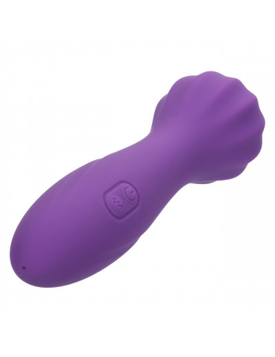 Фиолетовый вибромассажер Stella Liquid Silicone “O” Wand - 17,75 см.