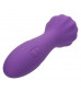 Фиолетовый вибромассажер Stella Liquid Silicone “O” Wand - 17,75 см.