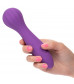 Фиолетовый вибромассажер Stella Liquid Silicone “O” Wand - 17,75 см.