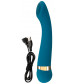 Бирюзовый вибромассажер с температурными режимами Hot n Cold Vibrator - 21,6 см.