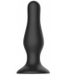 Черная анальная пробка Self Penetrating Butt Plug № 67 - 12,7 см.