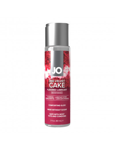 Лубрикант на водной основе JO H2O Red Velvet Cake Flavored Lubricant - 60 мл.