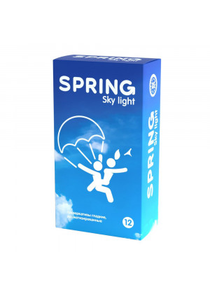 Ультратонкие презервативы SPRING SKY LIGHT - 12 шт.