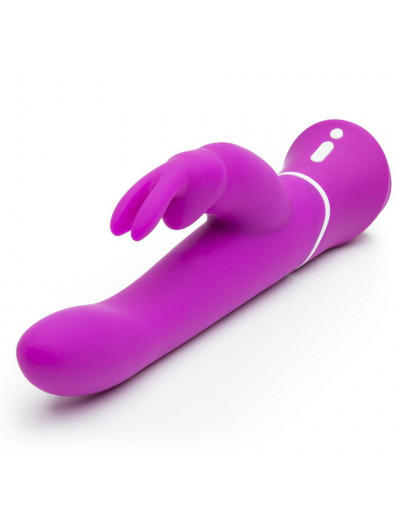 Лиловый вибратор-кролик Curve Rechargeable Rabbit Vibrator - 25,4 см.