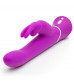 Лиловый вибратор-кролик Curve Rechargeable Rabbit Vibrator - 25,4 см.