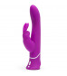 Лиловый вибратор-кролик Curve Rechargeable Rabbit Vibrator - 25,4 см.