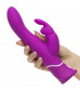 Лиловый вибратор-кролик Curve Rechargeable Rabbit Vibrator - 25,4 см.