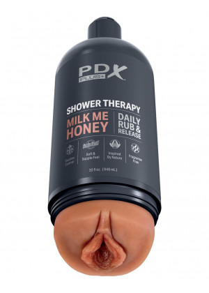 Мастурбатор-вагина цвета карамели Shower Therapy Milk Me Honey