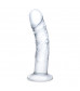 Стеклянный фаллоимитатор из стекла 7’’ Curved Realistic Glass Dildo With Veins - 15,9 см.