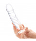 Стеклянный фаллоимитатор из стекла 7’’ Curved Realistic Glass Dildo With Veins - 15,9 см.