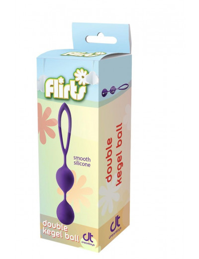 Фиолетовые вагинальные шарики Flirts Kegel Balls