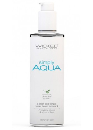 Легкий лубрикант на водной основе Wicked Simply AQUA - 120 мл.