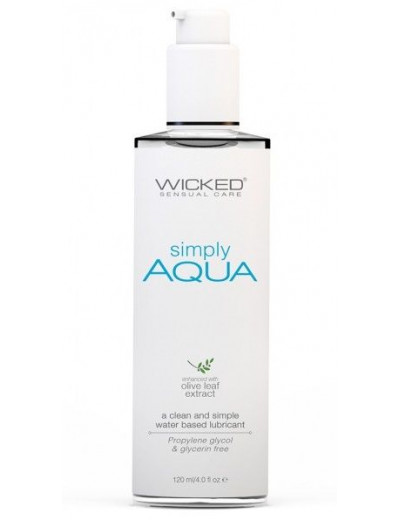 Легкий лубрикант на водной основе Wicked Simply AQUA - 120 мл.