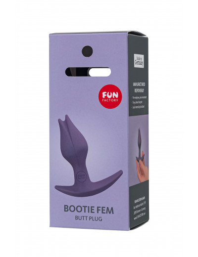 Фиоелетовый анальный стимулятор Bootie Fem - 8,5 см.