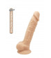 Телесный реалистичный фаллоимитатор DILDO 7INCH FLESH - 17,7 см.